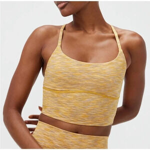 Outdoor Voices Flow Crop Top Yellow Sunset, NWT, Size XS